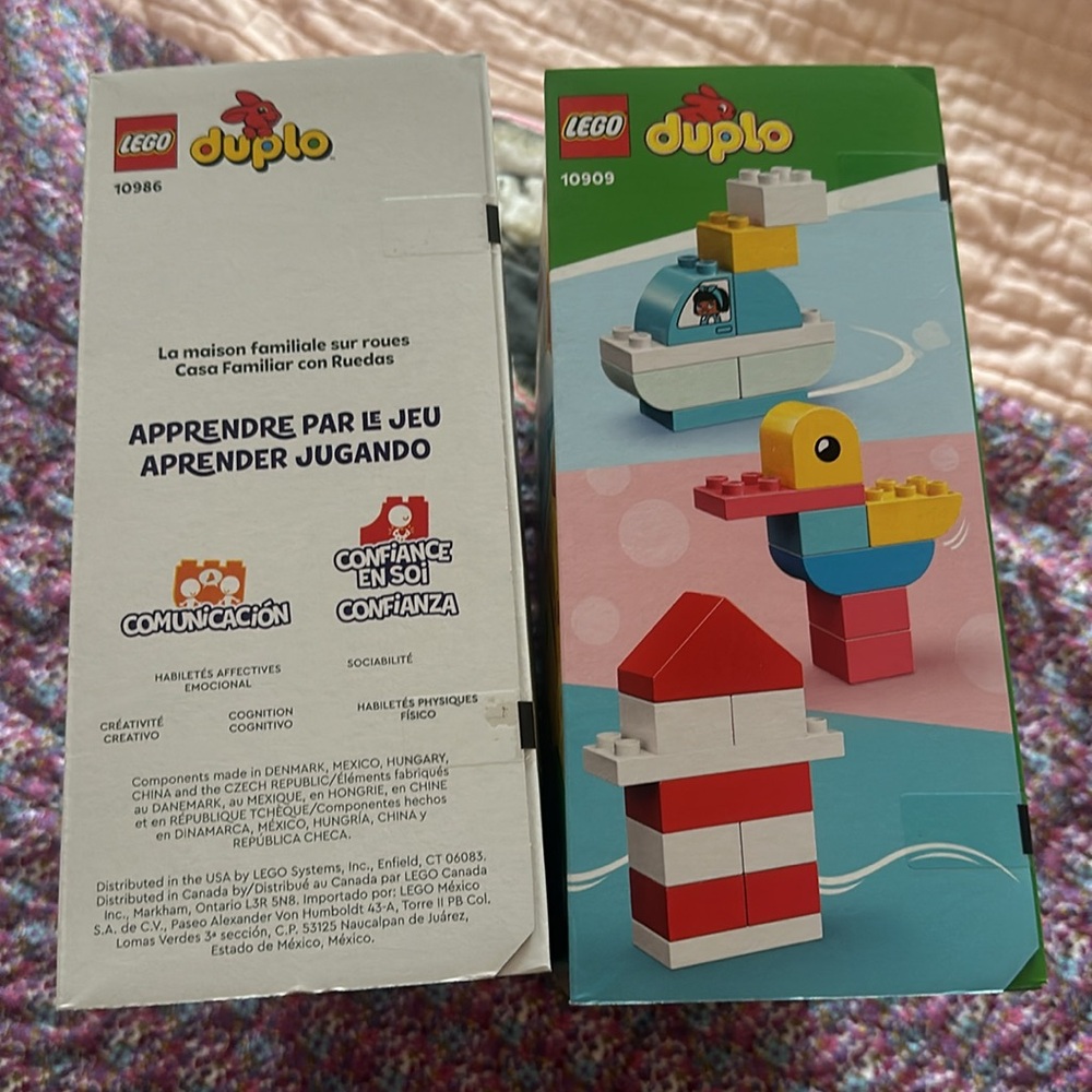 New Duplo Lego Kits Toddler Toys Family House on Wheels Heart Box Loose Bricks - Picture 6 of 9